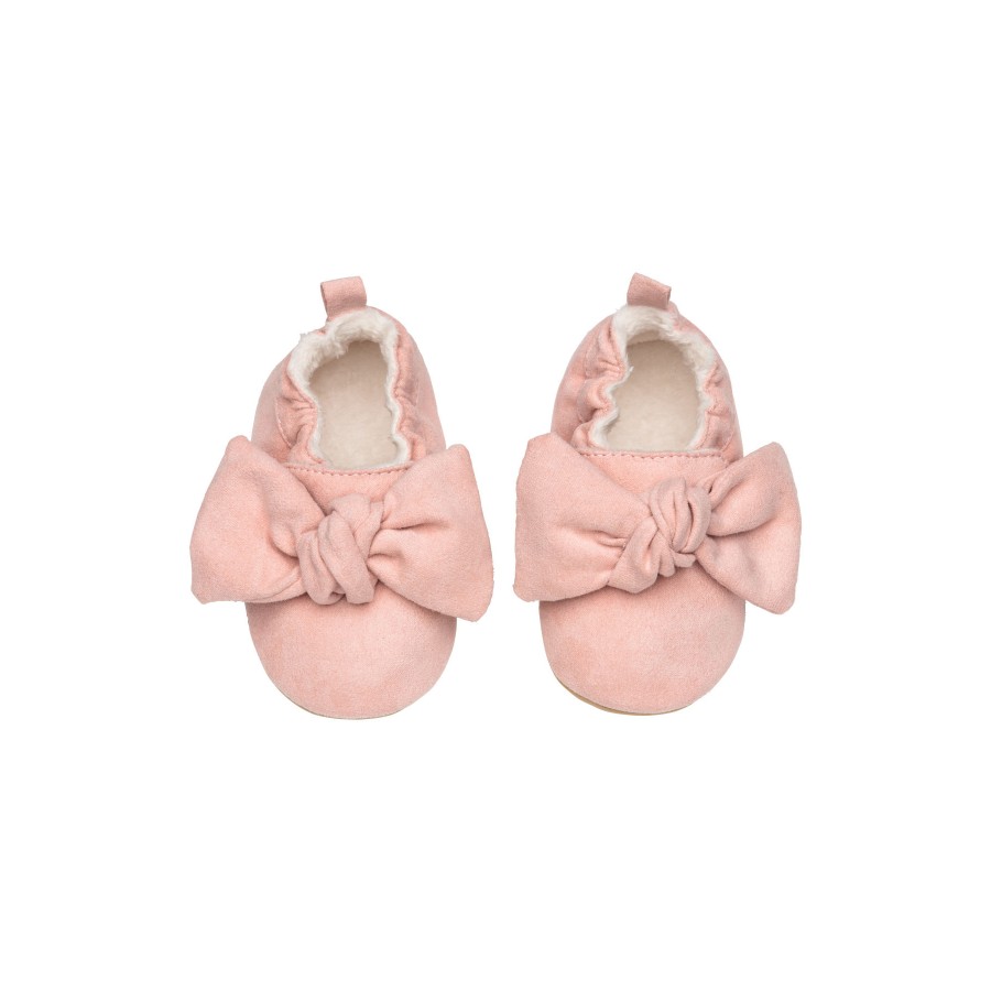 粉色蝴蝶結柔軟學步鞋